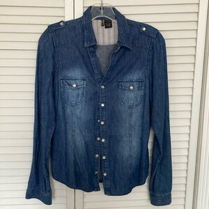 Gently preowned Passport denim Shirt Medium